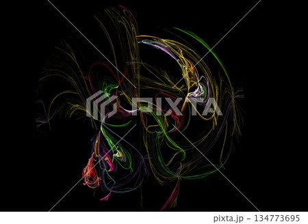 Crazy mystical coloured light effects. Incredible combinations of abstract light lines Crazy mystical coloured light effects. Incredible combinations of abstract light lines 134773695