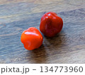 red spicy cherry pepper used for cream cheese 134773960
