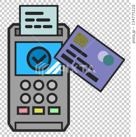 ショッピングでカードで支払と決済をする便利な決済方法 134775228
