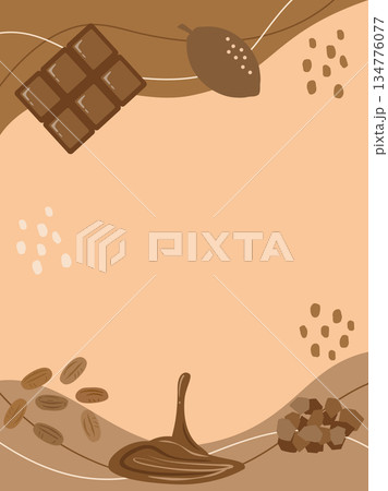 バレンタインやチョコレート関連に使える背景イラスト 縦型バージョン バレンタインやチョコレート関連に使える背景イラスト 縦型バージョン 134776077
