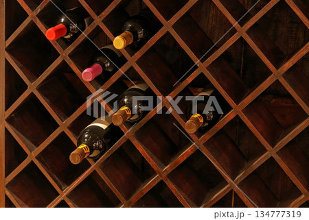 Wine shelf Wine shelf 134777319