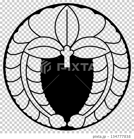 家紋です。石持地抜下がり藤といいます。 134777838