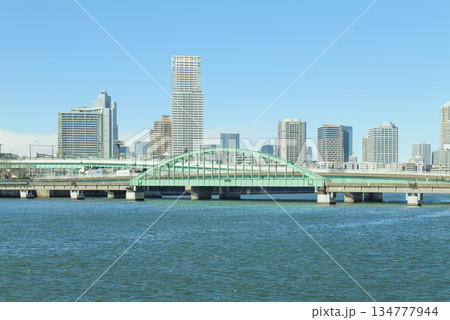 遊歩道となった豊洲「晴海橋梁 (旧晴海鉄道橋) 」　2025年12月 134777944