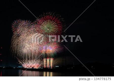 田原市の渥美半島花火大会の風景(愛知県) 134778175