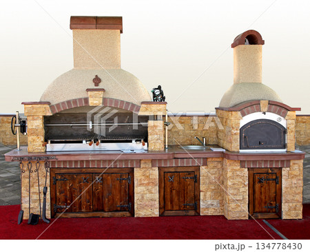 Stone barbecue Stone barbecue 134778430