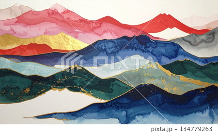 和柄、和風イメージの背景素材 134779263