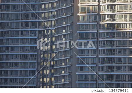Oct 1 2025 High-rise residential building in West Kowloon district 134779412