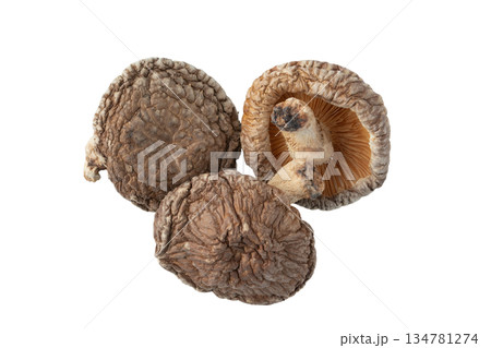 透明背景（png）に干し椎茸（どんこ） 134781274