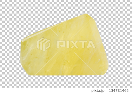 透明背景（png）にシトリンの原石 134781463
