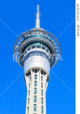ニュージーランドのオークランドにあるスカイタワーの美しい風景 ニュージーランドのオークランドにあるスカイタワーの美しい風景 134781676
