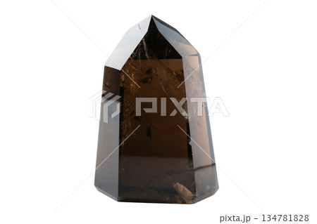 透明背景（png）にスモーキークォーツの原石 134781828