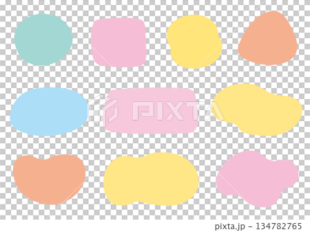 各種形狀的流體形狀集 各種形狀的流體形狀集 134782765