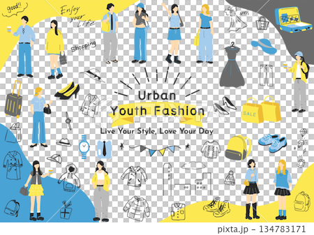 Stylish young people 134783171