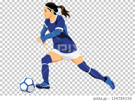 女子足球運動員 134784150