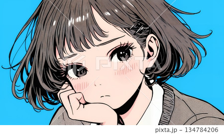 「はぁ？」と呆れた表情をしている女子高生