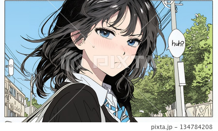 「はぁ？」と呆れた表情をしている女子高生