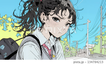 「はぁ？」と呆れた表情をしている女子高生