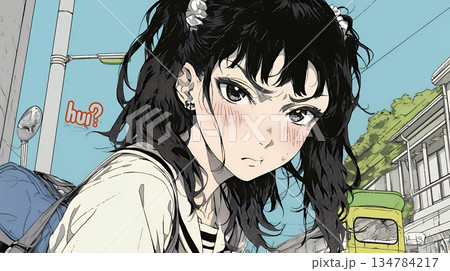 「はぁ？」と呆れた表情をしている女子高生