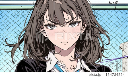 「はぁ？」と呆れた表情をしている女子高生