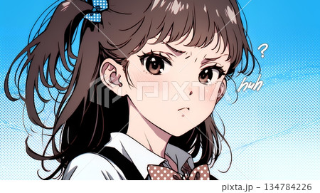 「はぁ？」と呆れた表情をしている女子高生