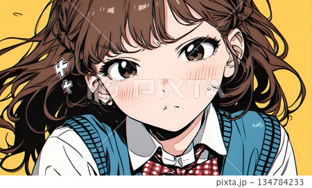 「はぁ？」と呆れた表情をしている女子高生