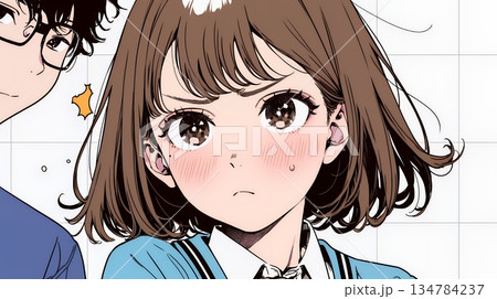 「はぁ？」と呆れた表情をしている女子高生