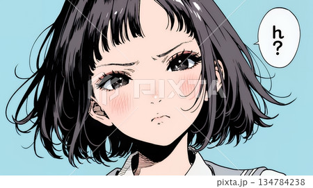 「はぁ？」と呆れた表情をしている女子高生