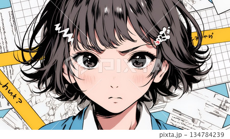 「はぁ？」と呆れた表情をしている女子高生