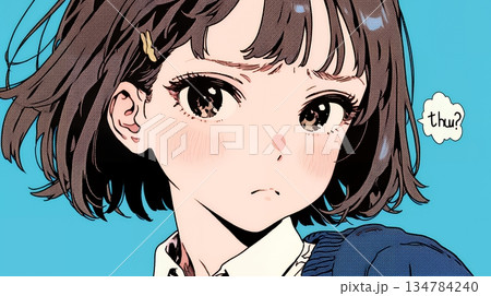 「はぁ？」と呆れた表情をしている女子高生