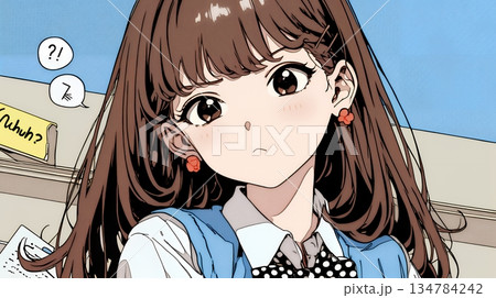 「はぁ？」と呆れた表情をしている女子高生