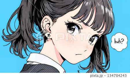 「はぁ？」と呆れた表情をしている女子高生