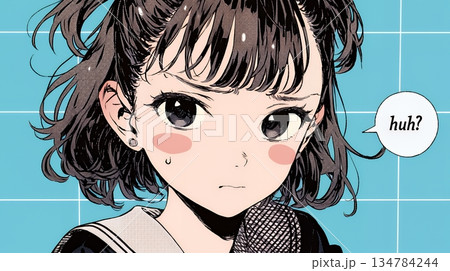 「はぁ？」と呆れた表情をしている女子高生