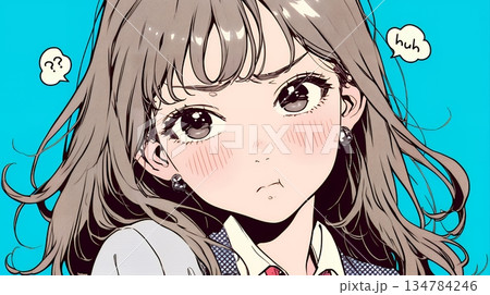 「はぁ？」と呆れた表情をしている女子高生