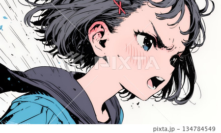 「バカ言ってんじゃないよ」と激怒している女子高生