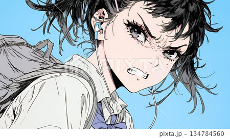 「バカ言ってんじゃないよ」と激怒している女子高生