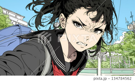 「バカ言ってんじゃないよ」と激怒している女子高生