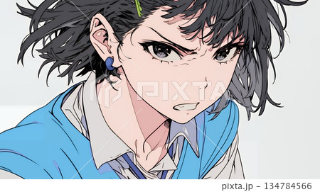 「バカ言ってんじゃないよ」と激怒している女子高生