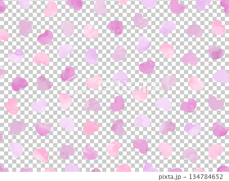 簡單的手繪水彩心形插圖,可用作背景。紫色 簡單的手繪水彩心形插圖,可用作背景。紫色 134784652