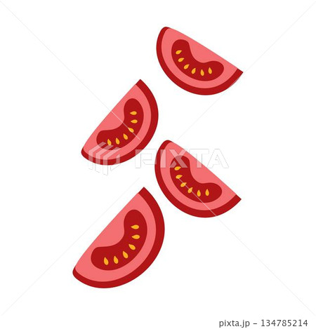 Slices of Tomato Healthy Food 134785214