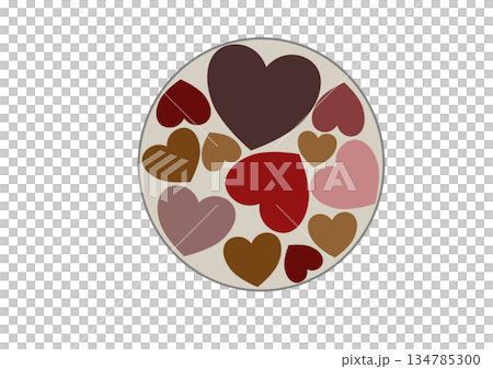 Heart pattern illustration 134785300
