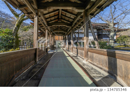 大本山天龍寺（冬季）渡り廊下 134785346