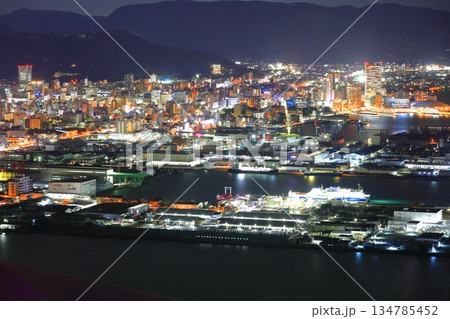 【香川県】屋島から見た高松の夜景 134785452
