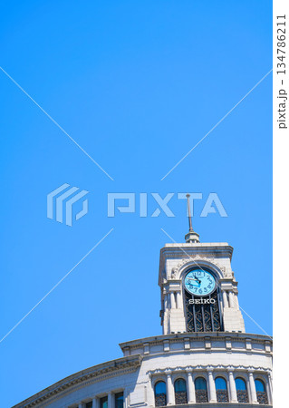 【東京都】5月・銀座四丁目の都市風景 134786211