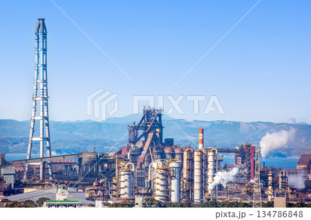 大分市街地と製鉄所 134786848