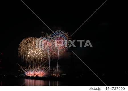 田原市の渥美半島花火大会の風景(愛知県) 134787000
