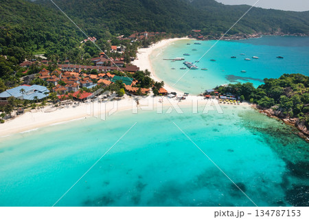 Long Beach on Redang Island, Malaysia. A tropical paradise in the South China Sea 134787153
