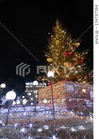駅前のクリスマスイルミネーション 134787364