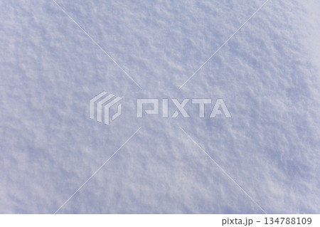 Fresh snow surface close up showing soft fluffy white texture details Fresh snow surface close up showing soft fluffy white texture details 134788109
