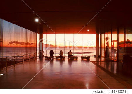 海の見える駅・日立駅・朝日（茨城県・日立市） 134788219