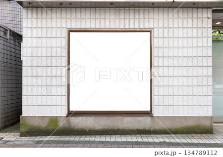 Shop Boutique Store Front with Big Window and Place for Name Shop Boutique Store Front with Big Window and Place for Name 134789112
